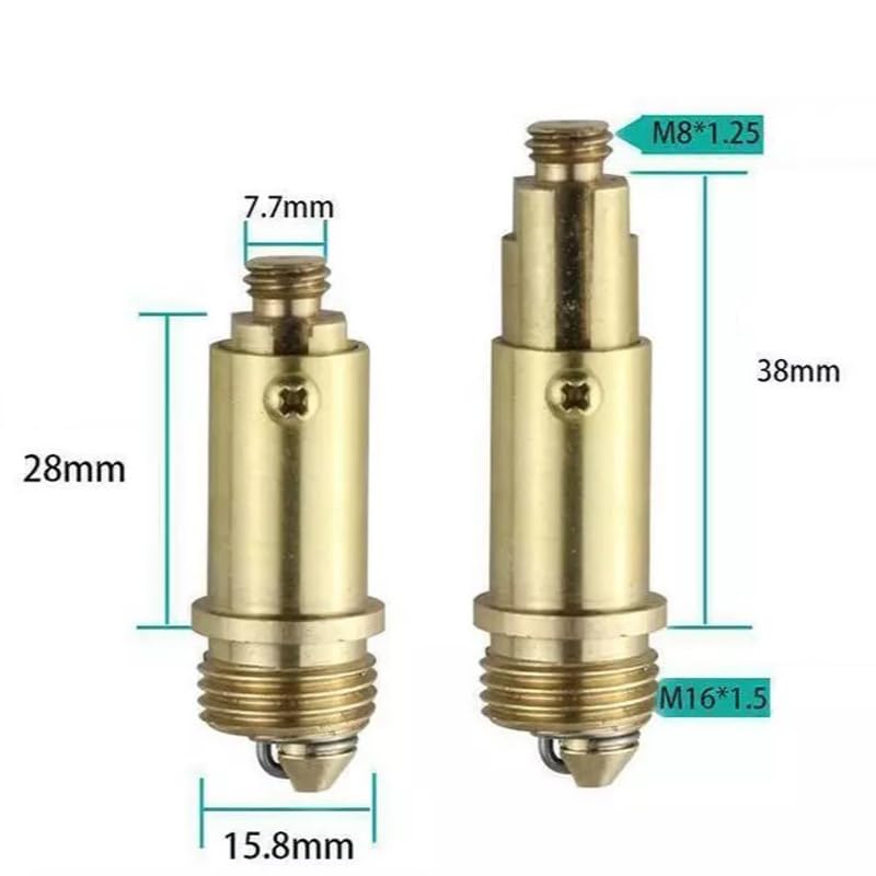 2PCS Replacement Basin Bath Waste Easy Pop Up Click Clack Plug Bolt Spring Brass Replacement for Most Sink Barth Tub Basin Drain Stopper, Spring Mechanism