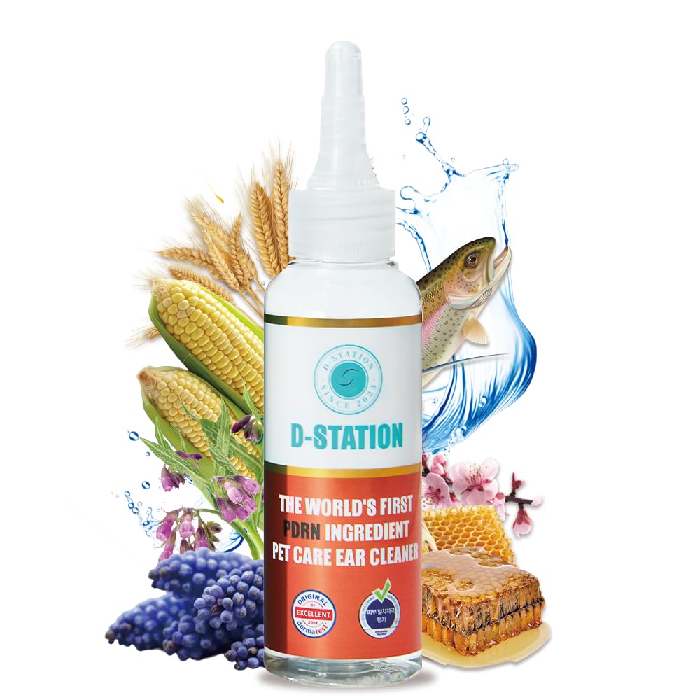 D-STATION PDRN OTIC Ear Cleaner is formulated with Premium PDRN to Soothe itching, Reduce Inflammation, and Keep Ears Clean While Promoting Healthy Ear Skin. Suitable for Dogs & Cats of All Ages. 4oz