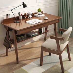 LITAITAI Modern Minimalist Solid Wood Desk Simple Computer Desk Writing Desk Student Study Desk Home Use Desk（Not Include Chairs） (80CM/31.5'')