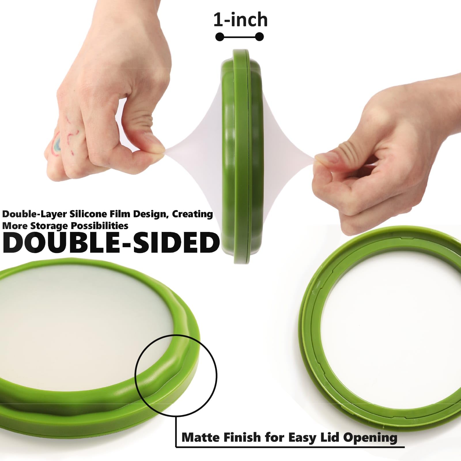 SOOPLEU Avocado Saver and Tomato Holder - Set of 4 Reusable Storage Containers for Fridge - Ideal for Garlic, Onions, Lemons, and Potatoes