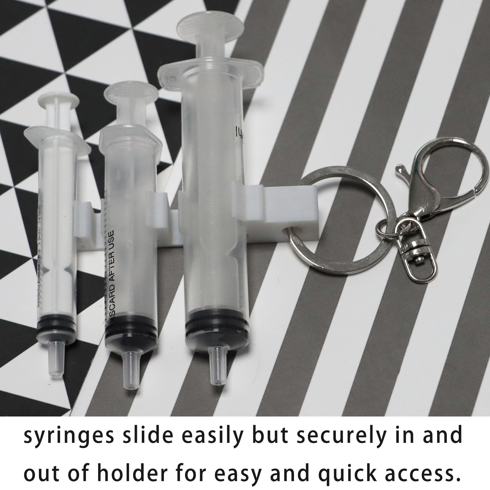 PIAOLGYI Syringe Saver,Syringe Clip for Nurses & Paramedics,2/5/10ML Syringe Holder(Only Syringe Holder)