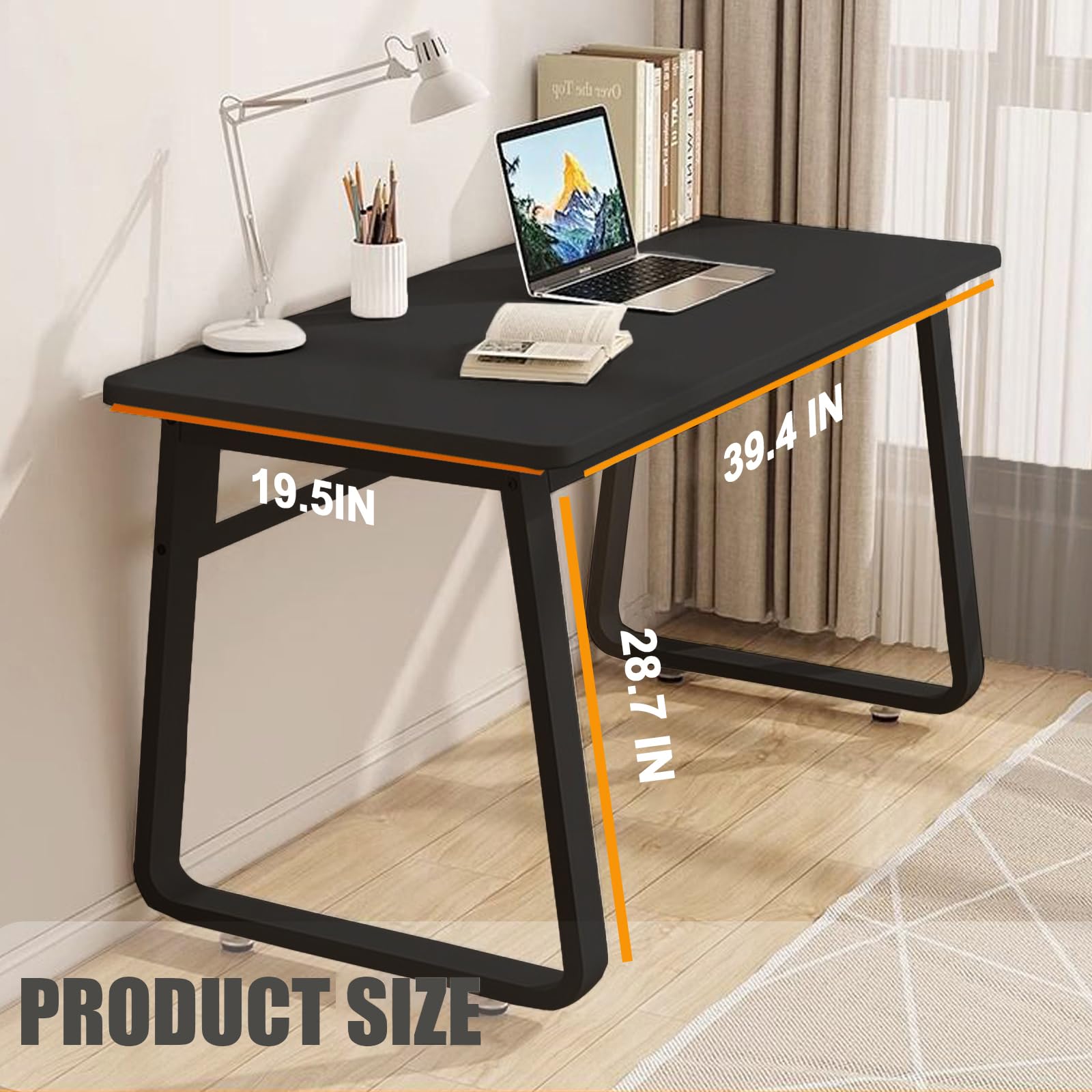 XUEGW Computer Desk Modern Simple Style Desk for Home Office, 39.3 inch Small Writing Table Study Corner Work Desk for Bedroom