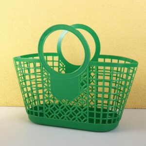 generic Plastic Storage Basket with Handle, Plastic Shopping Baskets Kitchen Fruit Vegetable Storage Basket Portable Shower Bath Baskets(red), AM15SD0EQ90US