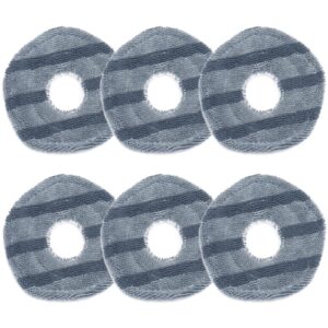 buxebux 6 pack x10 pro mop pads replacement, compatible with eufy x10 pro omni and eufy x9 pro robot vacuums accessories, washable and reusable soft mopping pad, parts