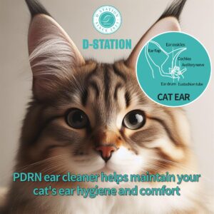 D-STATION PDRN OTIC Ear Cleaner is formulated with Premium PDRN to Soothe itching, Reduce Inflammation, and Keep Ears Clean While Promoting Healthy Ear Skin. Suitable for Dogs & Cats of All Ages. 4oz