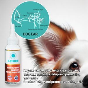 D-STATION PDRN OTIC Ear Cleaner is formulated with Premium PDRN to Soothe itching, Reduce Inflammation, and Keep Ears Clean While Promoting Healthy Ear Skin. Suitable for Dogs & Cats of All Ages. 4oz