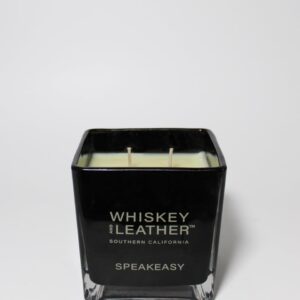 Whiskey and Leather Scented Candle - Speakeasy – Additional Scents and Sizes – 100% Cotton Lead-Free Wick - Luxury Air Freshening Jar Candles - Perfect Home Decor – 16oz