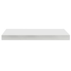 Quicklock Cabinets Floating Shelves | 2 1⁄8" Thick | American Made | Hardwood Bracket | Complete Shelf Unit (Pure White, 12" D x 30" W x 2 1⁄8" H)