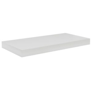 quicklock cabinets floating shelves | 2 1⁄8" thick | american made | hardwood bracket | complete shelf unit (pure white, 12" d x 30" w x 2 1⁄8" h)