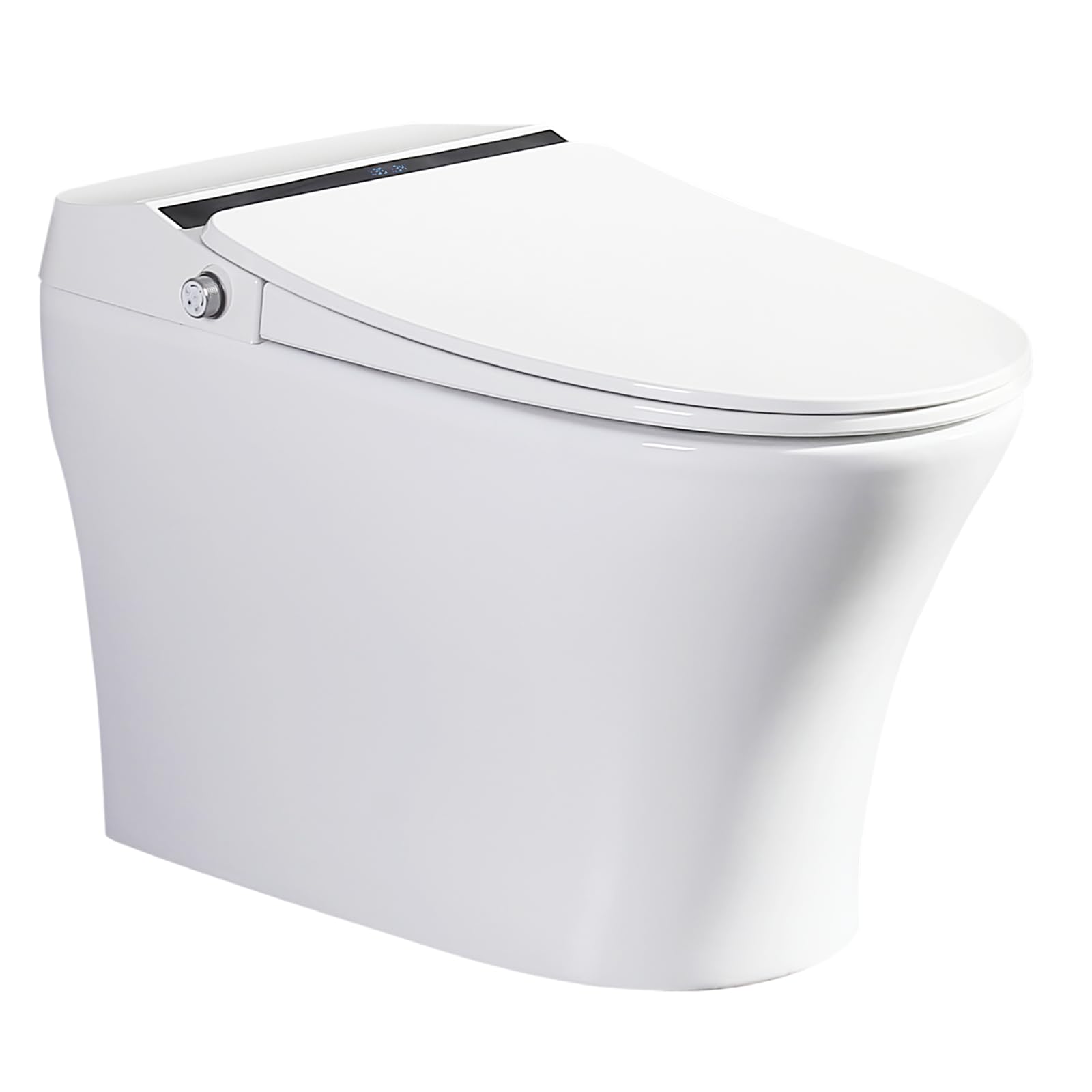 HomeBeyond Smart Toilet with Bidet, 1-Piece Toilet with Heated Seat, Seating Sensor, Air Drying, Foot Induction Flush