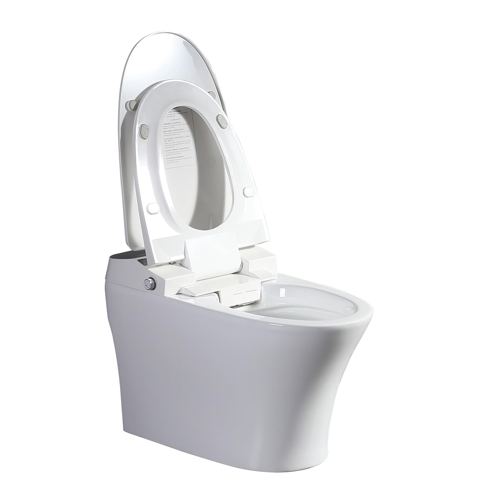 HomeBeyond Smart Toilet with Bidet, 1-Piece Toilet with Heated Seat, Seating Sensor, Air Drying, Foot Induction Flush