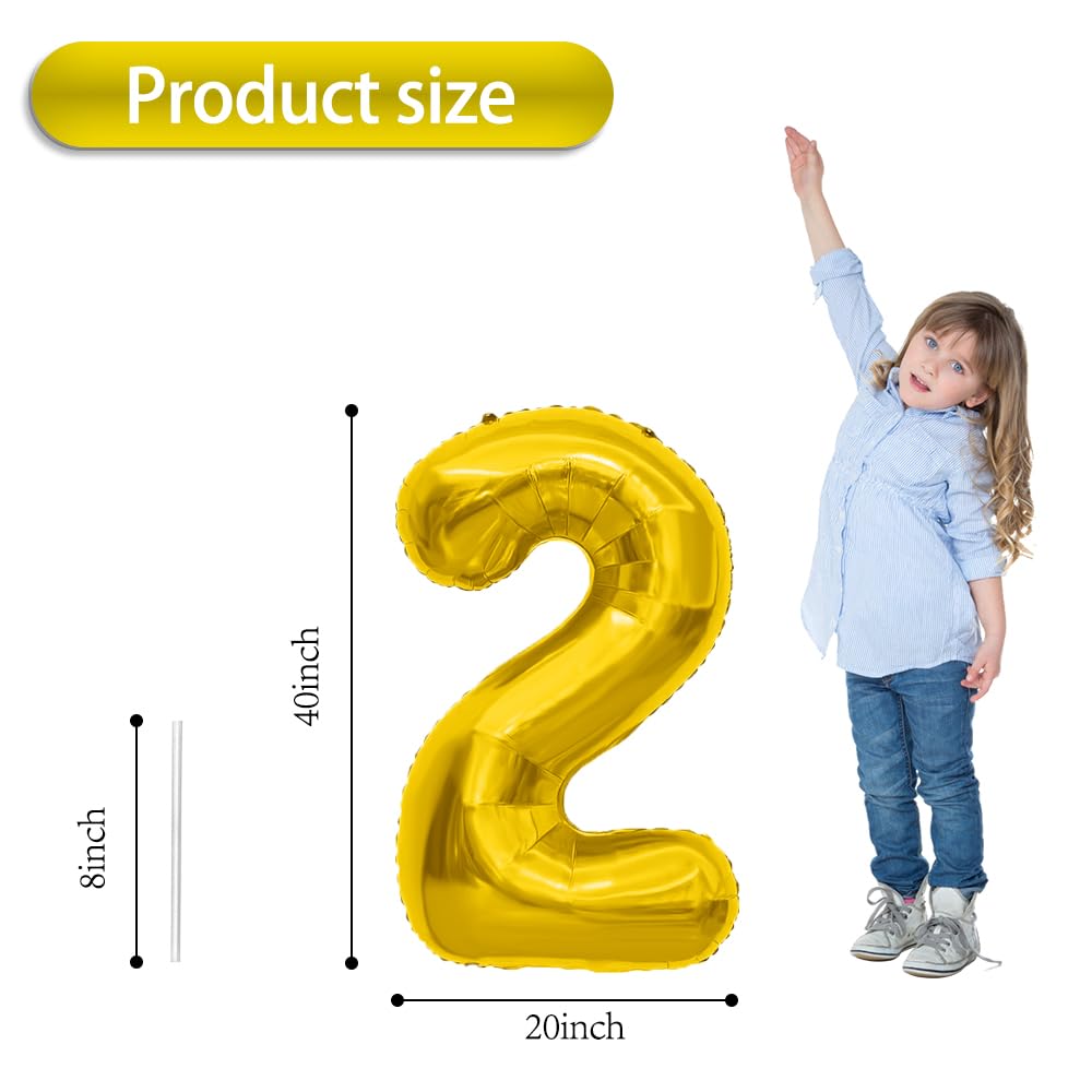 2025 Balloons, 40" Large 2025 Gold Foil Number Balloons, New Years Decorations 2025 Balloons, Graduation Balloons Class of 2025, Birthday Christmas Anniversary New Years Eve Party Supplies Decoration