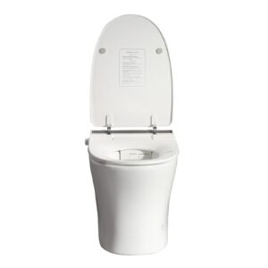 HomeBeyond Smart Toilet with Bidet, 1-Piece Toilet with Heated Seat, Seating Sensor, Air Drying, Foot Induction Flush