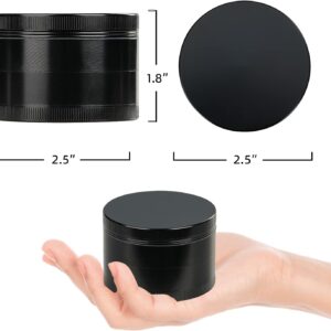 Grinder 2.5'' Spice Grinder (Black-2.5in)