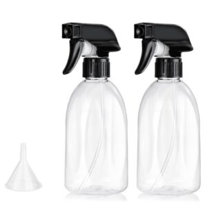 bynccea empty clear plastic spray bottles 13.5oz/400ml adjustable nozzle mist/stream water spray bottle heavy duty spraying bottles plant mister spray bottle for cleaning solutions, plants, hair