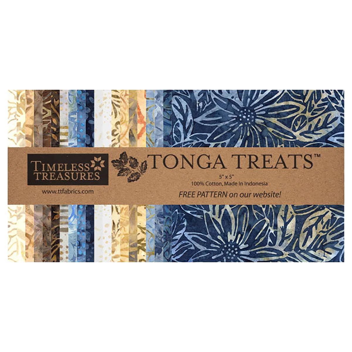 Timeless Treasures Fabrics Moonlit Tonga Batiks Charm Squares 5 Inch Moonlit