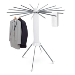 tripod clothes drying rack, octopus cylinder clothes drying rack, portable tripod laundry drying rack, clothing coat rack stand foldable outdoor, aluminum clothes hanger for home outdoors travel