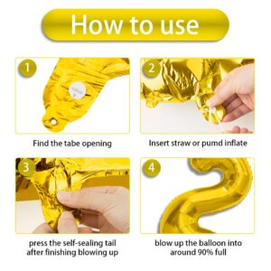 2025 Balloons, 40" Large 2025 Gold Foil Number Balloons, New Years Decorations 2025 Balloons, Graduation Balloons Class of 2025, Birthday Christmas Anniversary New Years Eve Party Supplies Decoration