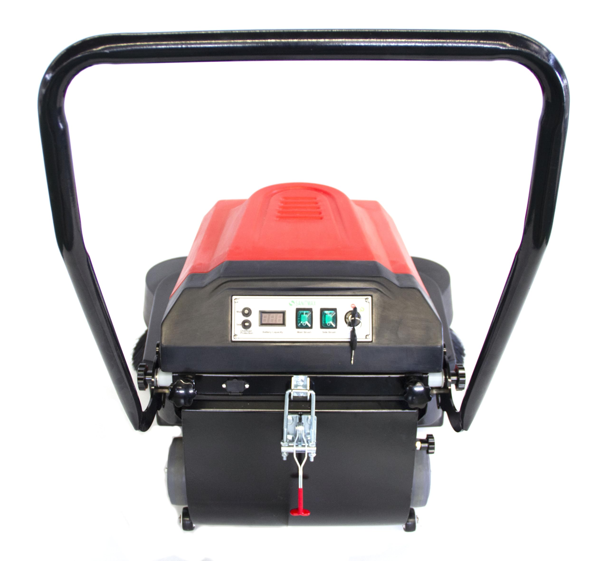 SANITMAX 41.3" Battery-Powered Walk-Behind Industrial Floor Sweeper Machine with Triple Brushes - Cleans up to 64,500 sq ft/hr