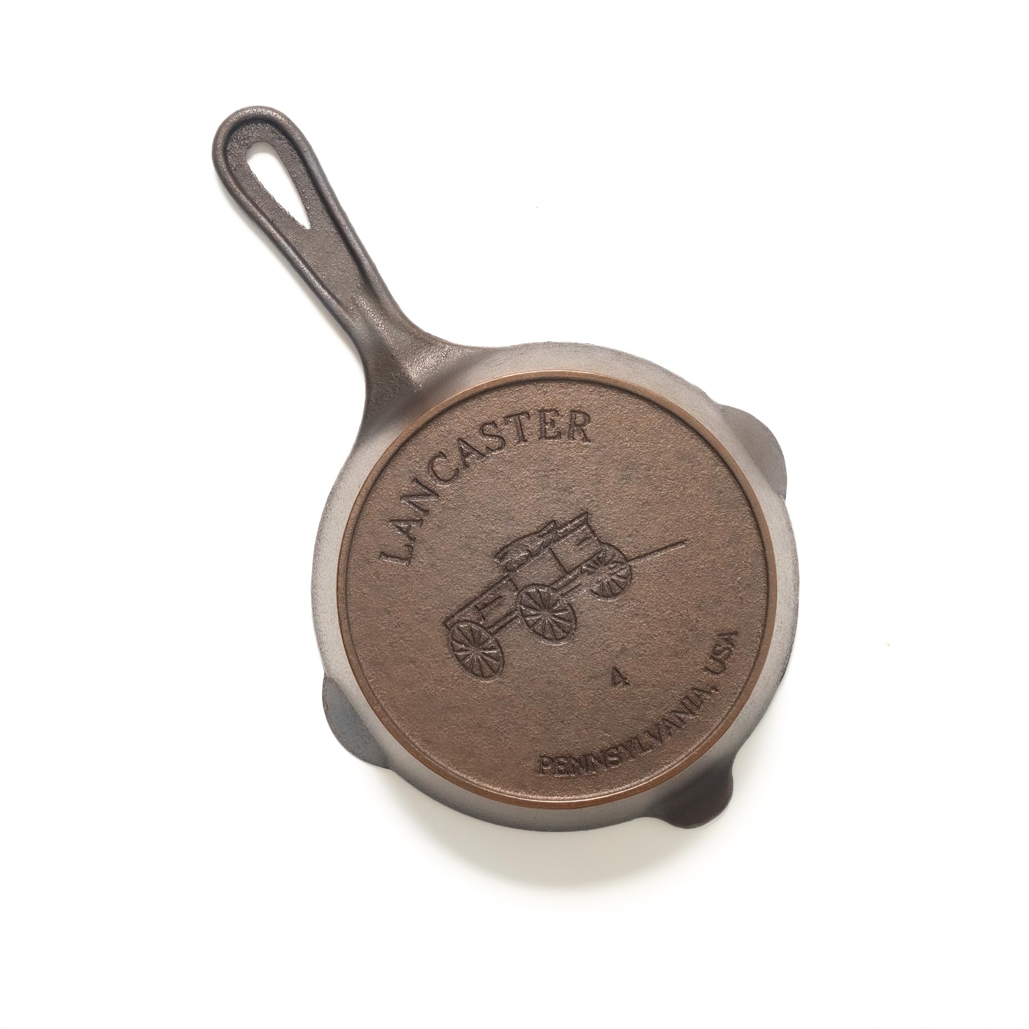 Lancaster Cast Iron No. 4 Skillet - 7" skillet for eggs, desserts, sides, and more - Made in the USA