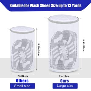 KBXTXM Shoes Washing Bags,Sneaker Bag for Washing Machine,Shoe Bag for Washing Machine,Anti-Open Zipper,Large Size, Size Up 13 Yards Shoes Bags(2Pack)