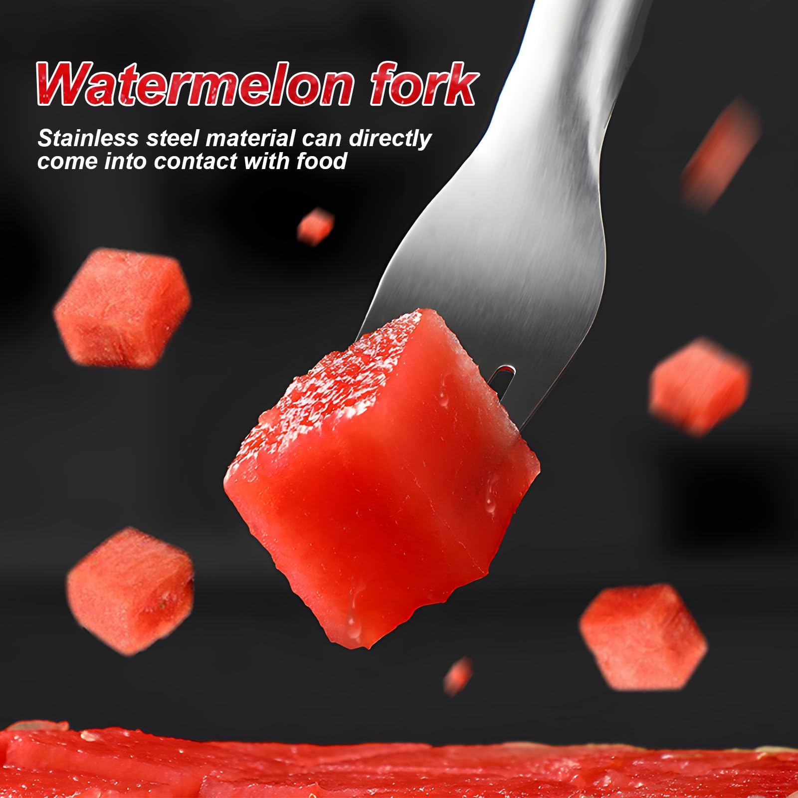 Watermelon Cutter 2-in-1 Stainless Steel Fruit Cutter Watermelon Slicer Kitchen Gadgets Watermelon Cutter Slicer Tool(1PCS)