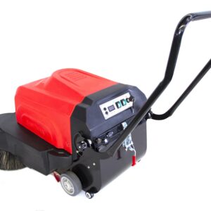 SANITMAX 41.3" Battery-Powered Walk-Behind Industrial Floor Sweeper Machine with Triple Brushes - Cleans up to 64,500 sq ft/hr