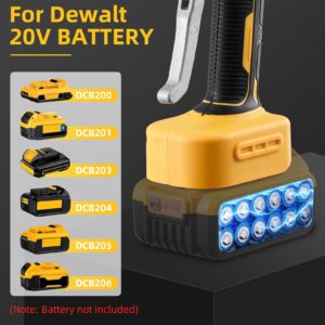 Tile Vibration Tool, Tile Vibration Leveling Machine for Dewalt 20V Battery, Cordless Tile Vibration Machine Installation Tool 300W Tiler Vibrator Tool with 10 Speed, Suction Cup, Digital Display