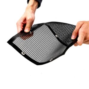 BBQ Grill Pouches For Outdoor Grill, 2/3pcs Non-Stick Mesh Grill Pouches For Fathers' Day Gift, Barbecue Mesh Grill Pouches, Flat Grill Bags For Outdoor Grill, Bbq Grill Portable For Kitchen (Black, M)