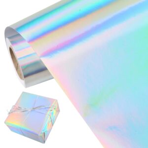 beishida metallic gift wrapping paper iridescent wrapping paper roll foil gift wrap paper, packing paper for wedding,birthday,graduation,christmas wrapping paper(17inchesx32.8ft)