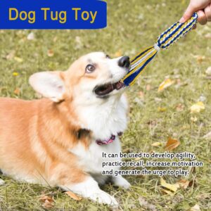 SYOOY Dog Rope Toys for Small and Medium Aggressive Chewers, Puppy Teething Toys, Dog Chew Rope Toys with Squeaky Sound, Interactive Dog Toy for Dog Tug of War and Pull, Dog Flirt Pole Replacement Toy