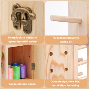 guwealthy 93 Spools Wooden Thread Rack, 【2024 NEW 】 360° Fully Rotating Wooden Thread Rack/Thread Holder Organizer for Sewing, Quilting, Embroidery, Hair-braiding and Jewelry Storage