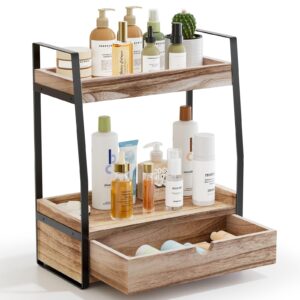 2-Tier Bathroom Organizer Countertop, Bathroom Sink Organizer Countertop, Bathroom Vanity Organizer, Bathroom Counter Shelf, Vanity Organizer Countertop, Bathroom Counter Storage for Bathroom