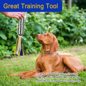 SYOOY Dog Rope Toys for Small and Medium Aggressive Chewers, Puppy Teething Toys, Dog Chew Rope Toys with Squeaky Sound, Interactive Dog Toy for Dog Tug of War and Pull, Dog Flirt Pole Replacement Toy