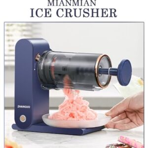 Shaved Ice Machine Electric Rechargeable Snow Cone,Kitchen Table-Top Ice Crusher for Slushies,can make Ice Cream,Smoothie,with 2 Silicone Ice Mold