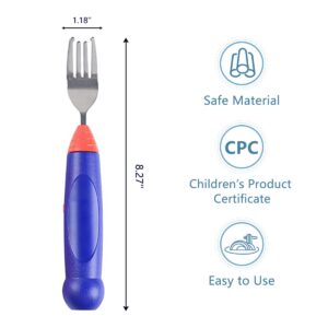 Electric Twirling Fork, Automatic Spinning Fork for Spaghetti Noodles, Gifts for Kid and Birthday Gifts (NY068 Blue N)