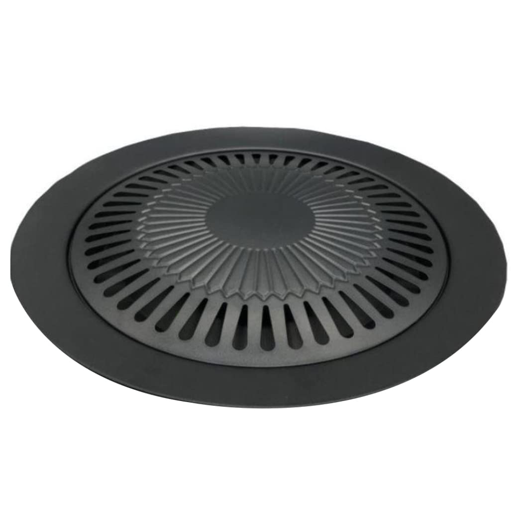 XJKLBYQ Non-Stick Grill Plate,Korean BBQ Grill,Grill Tray,Griddles Round Bakeware Household Ovenware for Any Stove