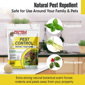 SFDINVFI Pest Control, Rodent Repellent, Mouse Repellents, Mice Repellent, Rat Deterrent, Peppermint Oil Mice Repellent, Repel Rodents, Roach, Ant, Mosquito, Spider, Moths & Other Pest Repellent- 8P