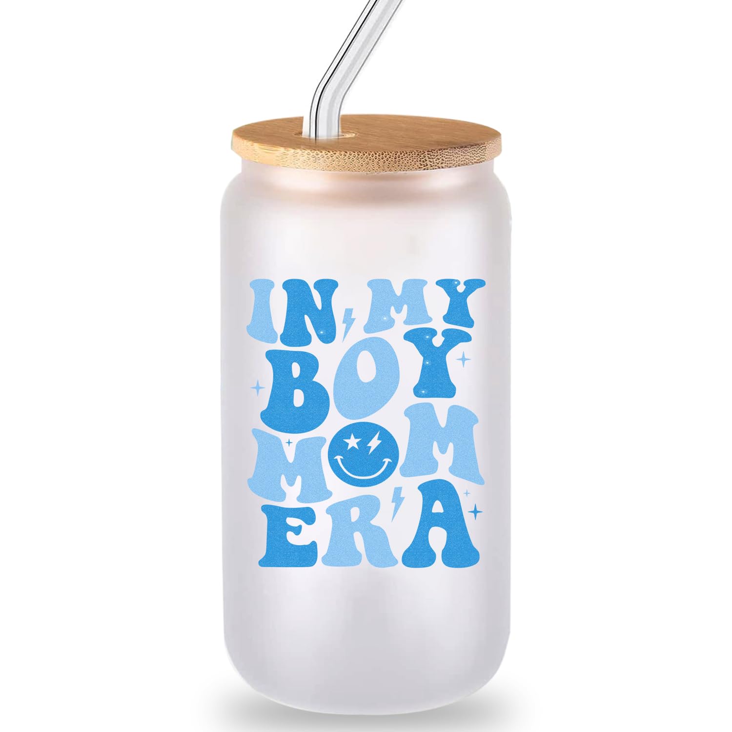 Boy Mom Gifts for New Mom,New Mom Gifts,Gifts for New Mom,Postpartum Gifts for Mom,New Mom Gifts After Birth,Cool gifts for New Moms-16 Oz In My Boy Mom Era Coffee Glass