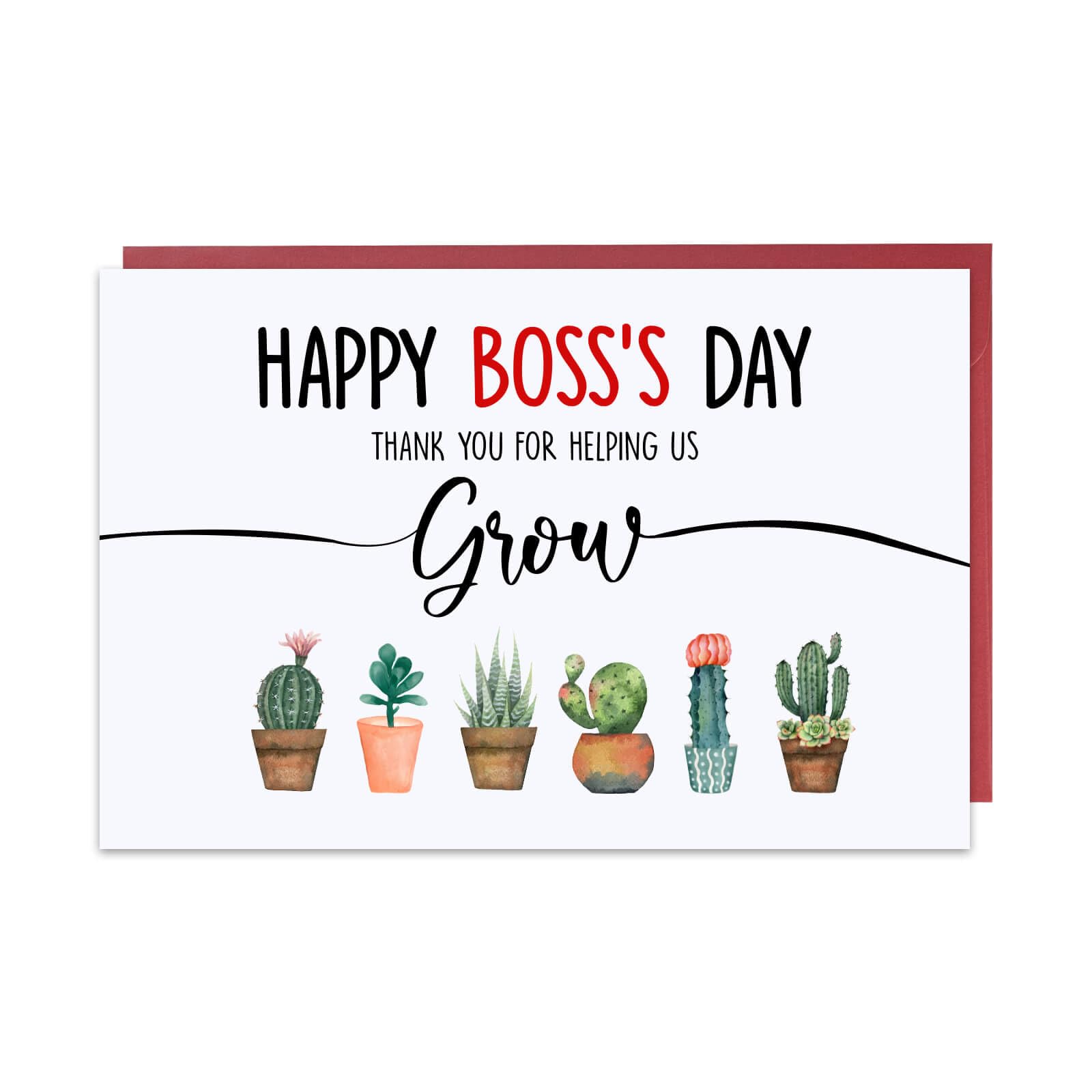 Hincoo Boss Day Gifts For Women, Best Boss Gifts For Women, Bosses Day Card, Bosses Day Gifts For Women, Bosses Day Gifts For Men, Boss Lady Gifts For Women(card 04)