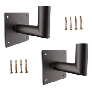 g gjia 90 degree wall mount bracket accessories, tenon adapter for 2 3/8 inch slip fit lights, l shape wall mounted adapter for outdoor led parking lot lights street lights (2 pack)