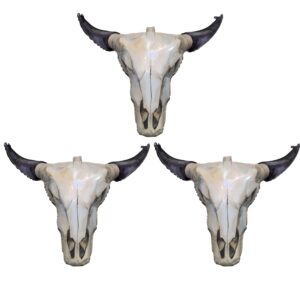 lidmada 3pack western long horn cow party balloons, cowboy longhorn aluminium foil balloon for party wall cowgirl decorations last rodeo bachelorette party supplies