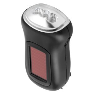 Emergency Flashlight, LED Emergency Dynamo Torch Black for Emergency Supplies, Home Lighting