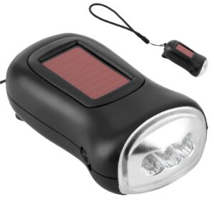 Emergency Flashlight, LED Emergency Dynamo Torch Black for Emergency Supplies, Home Lighting