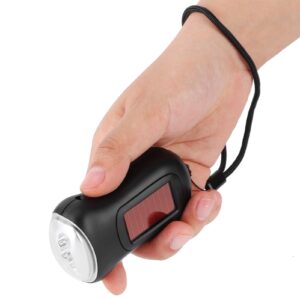 Emergency Flashlight, LED Emergency Dynamo Torch Black for Emergency Supplies, Home Lighting