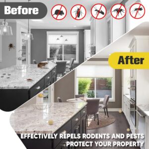 SFDINVFI Pest Control, Rodent Repellent, Mouse Repellents, Mice Repellent, Rat Deterrent, Peppermint Oil Mice Repellent, Repel Rodents, Roach, Ant, Mosquito, Spider, Moths & Other Pest Repellent- 8P