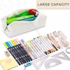 SenseYo Pencil Case Pouch for Stationery Organizer (Beige)