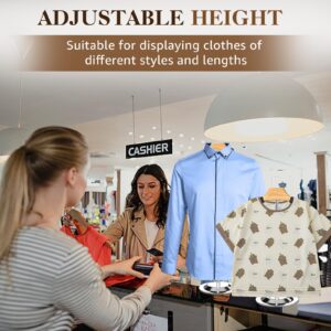 Shirt Display Stand 1 Pack T Shirt Display Stand For Vendors 18.1-31 Inch Height Adjustable Shirt Rack Shoulder Stand Clothing Display Stand Portable Hanger Rack for Steaming Dress Garment