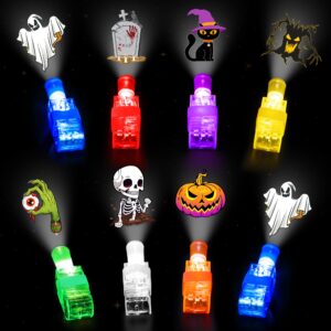 35 pack halloween party favors finger lights,halloween light up toys bulk glow halloween goodie bag fillers supplies non candy treats basket stuffers classroom prizes gift for kids trick or treat