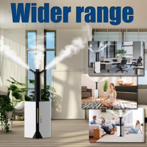 7L Humidifiers for Bedroom Large Room, Cool Mist Humidifier for Baby and Plants, with Oil Diffuser and Nightlight, Top Fill Design, Adjustable Mist, Timer Humidifiers, Quiet, White